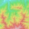 Mappa topografica 红河谷森林公园, altitudine, rilievo