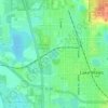 Mappa topografica Lake Cooper, altitudine, rilievo
