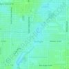 Mappa topografica Southgate, altitudine, rilievo