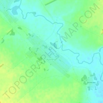 Mappa topografica Кунтечи, altitudine, rilievo