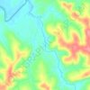 Mappa topografica Rio Canivete, altitudine, rilievo
