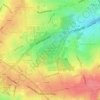 Mappa topografica St Pancras and Islington Cemetery, altitudine, rilievo