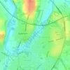 Mappa topografica Avon, altitudine, rilievo