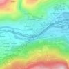 Mappa topografica Champagne, altitudine, rilievo