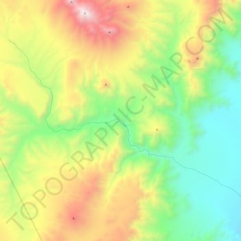 Mappa topografica Cazadero, altitudine, rilievo