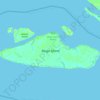 Mappa topografica Boigu Island, altitudine, rilievo