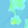 Mappa topografica Manori Aum Beach, altitudine, rilievo
