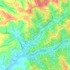 Mappa topografica Pedaço da Mata Atlântida, altitudine, rilievo