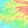 Mappa topografica Miles Glacier, altitudine, rilievo