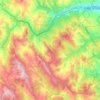 Mappa topografica Parco Regionale Gallipoli Cognato Piccole Dolomiti Lucane, altitudine, rilievo