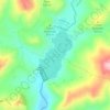 Mappa topografica Lago di Villarosa, altitudine, rilievo