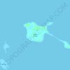 Mappa topografica Meara Island, altitudine, rilievo