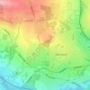 Mappa topografica Hunger Hills Leeds Nature Reserve, altitudine, rilievo