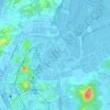 Mappa topografica 香港濕地公園, altitudine, rilievo