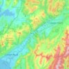Mappa topografica Hutt Valley, altitudine, rilievo
