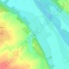 Mappa topografica Canal Latéral à la Loire - Embranchment de Chatillion, altitudine, rilievo