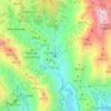 Mappa topografica Presa el Cuchillo, altitudine, rilievo