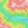 Mappa topografica Val di Susa, altitudine, rilievo