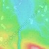 Mappa topografica Antler Creek, altitudine, rilievo