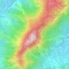 Mappa topografica 大刀屻, altitudine, rilievo