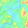 Mappa topografica 沙溪, altitudine, rilievo