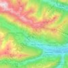 Mappa topografica Val Ridanna, altitudine, rilievo