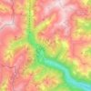 Mappa topografica Val di Daone, altitudine, rilievo