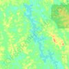 Mappa topografica Bera Lake, altitudine, rilievo