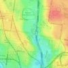 Mappa topografica Brisbane Reserve, altitudine, rilievo