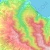 Mappa topografica Ribeira da Janela, altitudine, rilievo