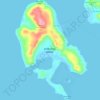 Mappa topografica Ambulong Island, altitudine, rilievo
