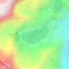 Mappa topografica Lago Serrù, altitudine, rilievo