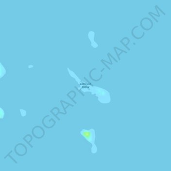 Mappa topografica Lamuyon Island, altitudine, rilievo