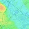 Mappa topografica Middlesex Filter Beds Nature Reserve, altitudine, rilievo