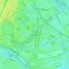 Mappa topografica Bushy Park, altitudine, rilievo