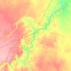 Mappa topografica Oued Mya, altitudine, rilievo