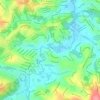 Mappa topografica Rio Cotia, altitudine, rilievo
