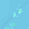 Mappa topografica Silagon Island, altitudine, rilievo