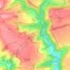 Mappa topografica Miserden Estate, altitudine, rilievo