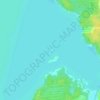 Mappa topografica Северный березовский остров, altitudine, rilievo