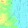 Mappa topografica قريه اللشت, altitudine, rilievo