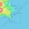 Mappa topografica Isola Bella, altitudine, rilievo