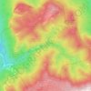 Mappa topografica Ландшафтный заказник «Большой каньон Крыма», altitudine, rilievo