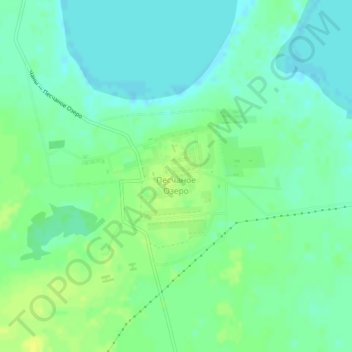Mappa topografica Песчаное Озеро, altitudine, rilievo