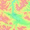 Mappa topografica 果洛州, altitudine, rilievo