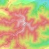 Mappa topografica 骊山, altitudine, rilievo