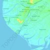 Mappa topografica Caoayan, mappa di rilievo, mappa dell'altitudine