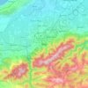 Mappa topografica Blida, altitudine, rilievo