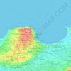 Mappa topografica Alger, altitudine, rilievo