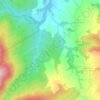 Mappa topografica Le Strade, mappa di rilievo, mappa dell'altitudine